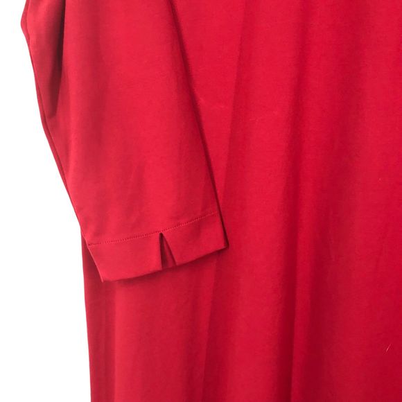 NWT J.Jill Pointe XLT True Red Dress, Simple, Minimalist, Holiday, Christmas - Picture 4 of 8